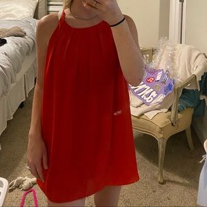 Red flowy Vince Camino Dress